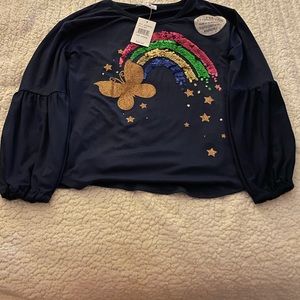 Beautees Girl’s Cute Rainbow Top.